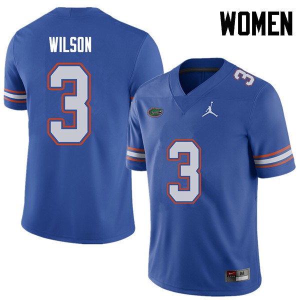 Jordan Brand Women #3 Marco Wilson Florida Gators College Football Jerseys Royal